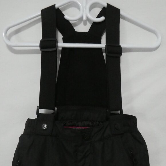 SKIERUISER '50 | size 7 | Children's Black Snowpants | Removable Bib | Like New - Picture 2 of 15